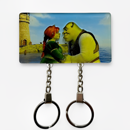 Shrek ve Fiona Askılı Anahtarlık